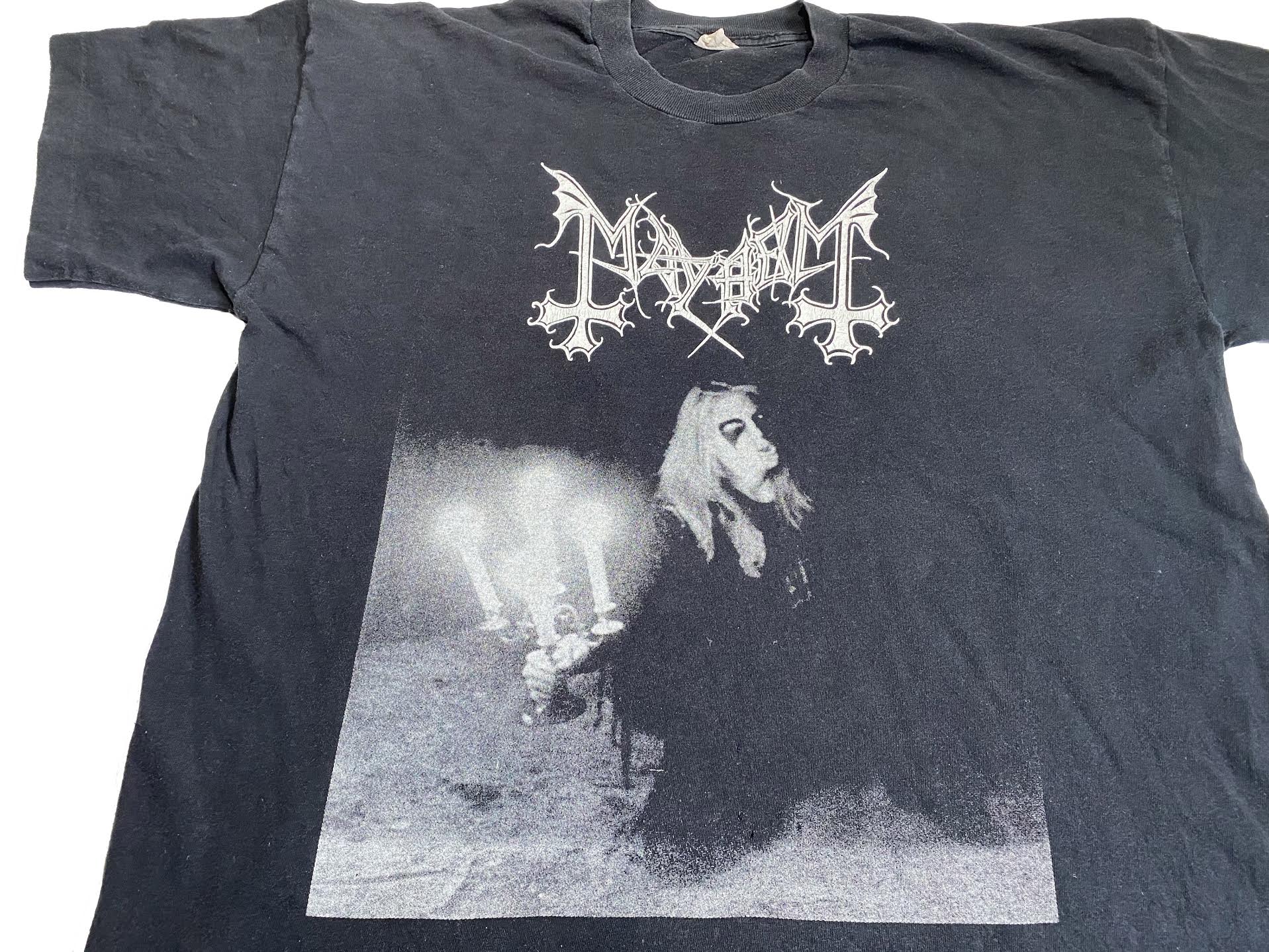 MAYHEM 1997 Died by His Own Hands Vintage T-shirt / RARE / Single