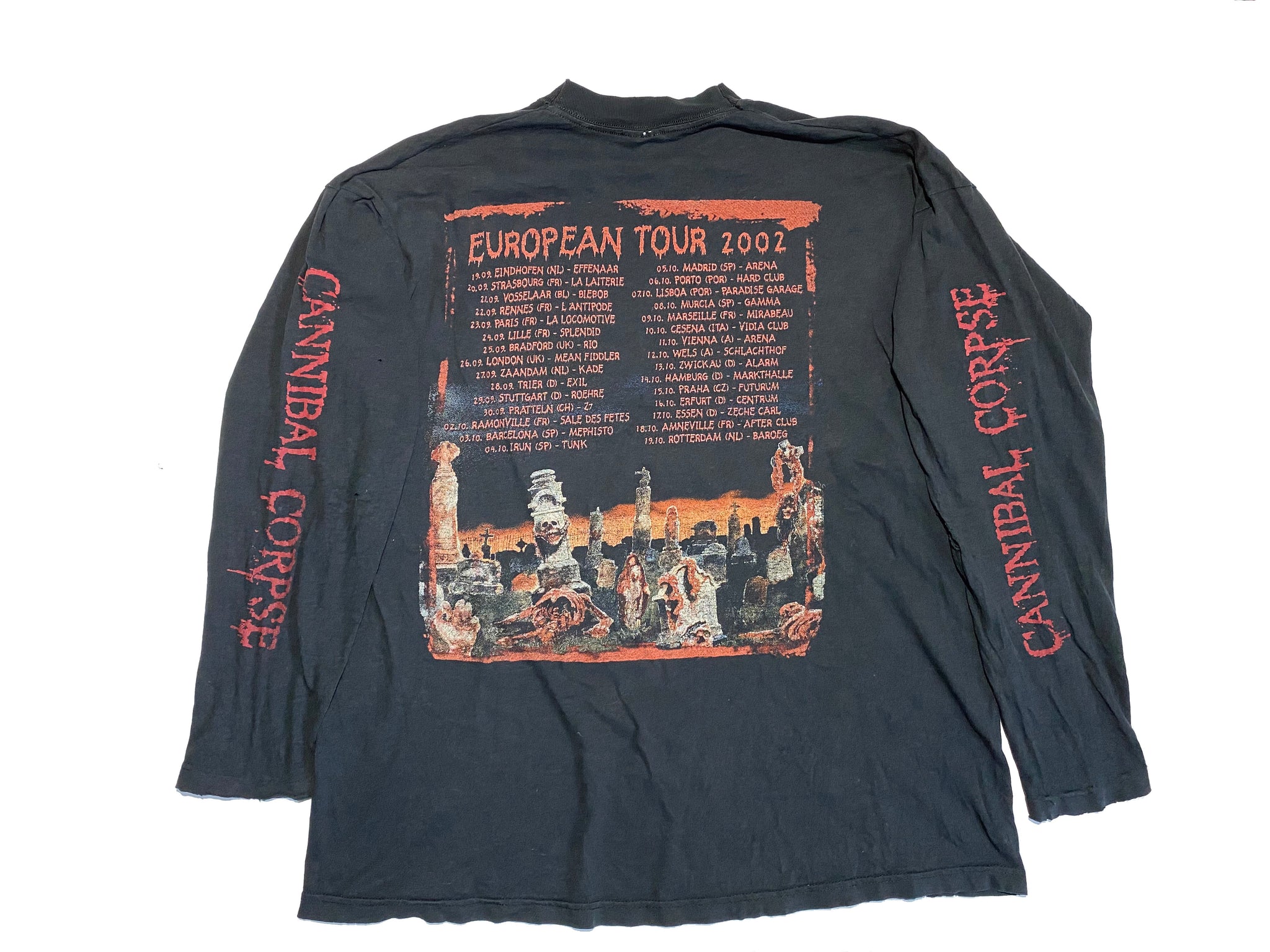 2002 Cannibal Corpse 'European Tour' long sleeve – PR1MERO